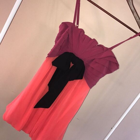 ark & co. chiffon party mini-dress - size Large - Picture 2 of 6